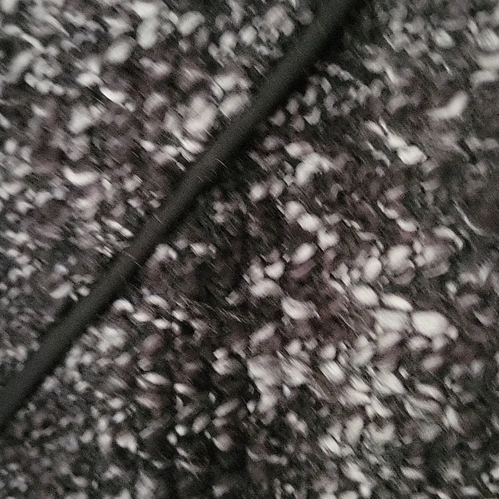 Sandro Sportswear Tweed Boucle Jacket Hidden Button Black  White Mockneck Funnel - Picture 13 of 14